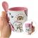 Caneca cerâmica com colher