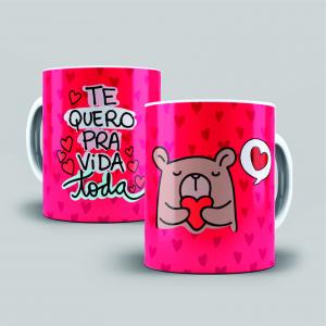 Caneca cerâmica branca premium Caneca Cerâmica  4x4   